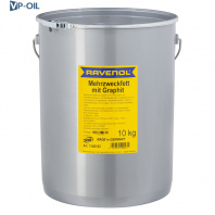 Пластичная смазка с графитом RAVENOL Mehrzweckfett m. Graphit, 10 кг