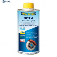 Тормозная жидкость RAVENOL DOT 4, 1л
