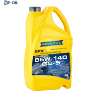 Трансмиссионное масло RAVENOL EPX 85W-140, 4 л Трансмиссионное масло RAVENOL EPX 85W-140, 4 л